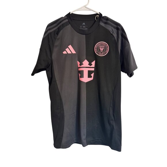 MLS Messi Soccer Jersey NWT ADIDAS Size Medium Slim Fit Black Pink Away Jersey $ - Picture 2 of 14